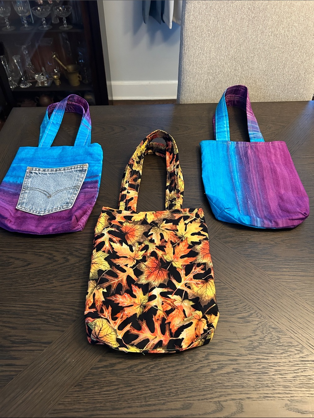 Handmade reusable Tote Bag  11.5x9 PICK ONE